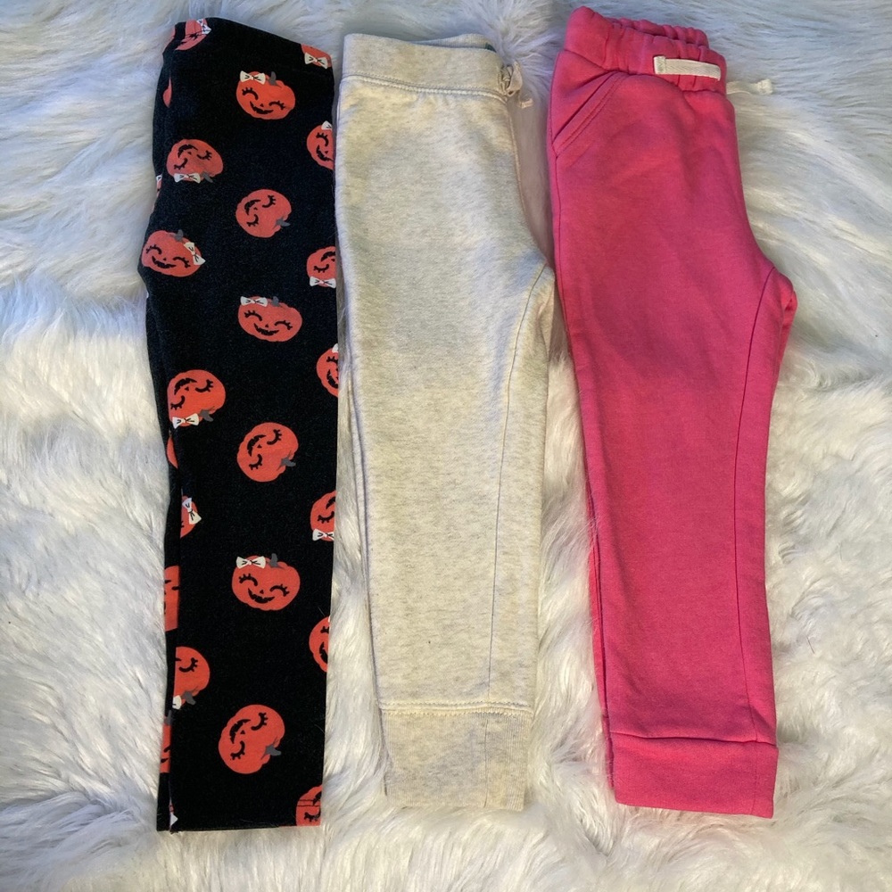 Toddler Girl Size  3T Sweatpants Bundle